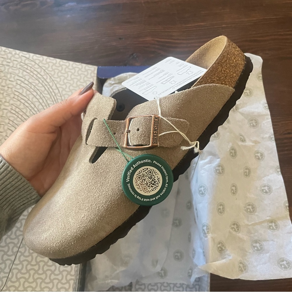 Birkenstock Boston Soft Footbed Suede Clog